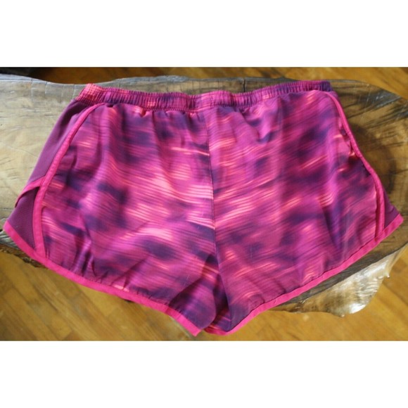 Active by Old Navy Women's Maroon Tri-Color Lined Shorts Sz S - Picture 3 of 6